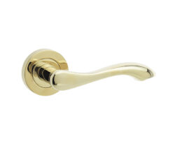 Gamma Door Handles Brass Finish