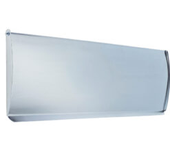 Jedo Plain Inner Door Tidies 304x88mm Satin Chrome