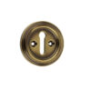 Jedo Parisian Standard Keyway Escutcheon 42mm Antique Brass