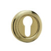 Jedo Parisian Euro Profile Escutcheon 53mm Polished Brass