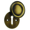Jedo Parisian Covered Escutcheon 42mm Antique Brass