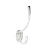 Jedo Solid Brass Hat & Coat Hook 142mm Polished Nickel
