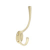 Jedo Solid Brass Hat & Coat Hook 142mm Satin Brass