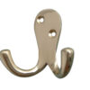 Jedo Double Robe Hooks 53mm Polished Brass