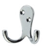 Jedo Double Robe Hooks 53mm Polished Chrome