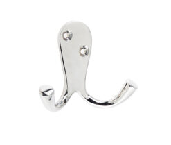 Jedo Double Robe Hooks 53mm Polished Nickel