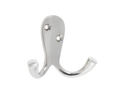 Jedo Double Robe Hooks 53mm Satin Nickel