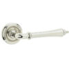 Camille Dooor Handle on Rose Polished Nickel