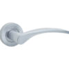 Monaco Door Handle on Rose Satin Chrome