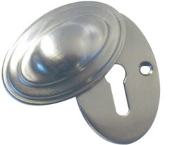 Jedo Lined Oval Covered Escutcheon 36x55mm Satin Nickel