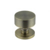 Ribbon Antique Brass Mortice Knob