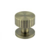 Cog Antique Brass Mortice Knob