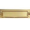 Jedo Postal Knocker 250x76mm Polished Brass