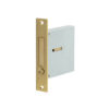 Jedo Sliding Door Edge Pull Satin Brass