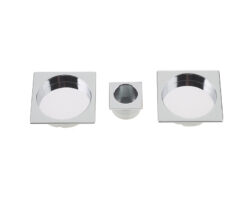 Jedo Square Flush Pull Kits Polished Chrome