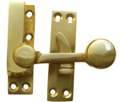 Jedo Quadrant Sash Fasteners 70mm Polished Brass