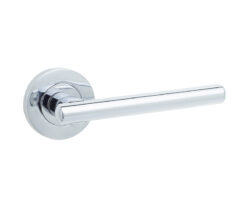 Rosetta Door Handle in Polished Chrome