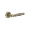 Jedo Bari Knurled Door Handles Antique Brass