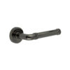 Midtown Black Nickel lever on rose