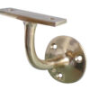 Jedo Solid Brass Handrail Brackets 75mm Polished Brass