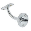 Jedo Solid Brass Handrail Brackets 75mm Polished Chrome