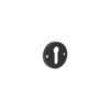 Contemporary Black Escutcheons for Mortice Knobs