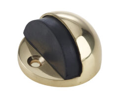 Jedo Oval Floor Mounted Door Stop 46x26mm Polished Brass