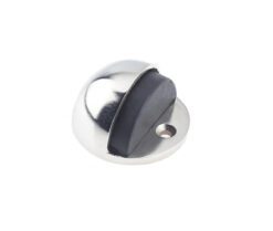 Jedo Oval Floor Mounted Door Stop 46x26mm Polished Nickel