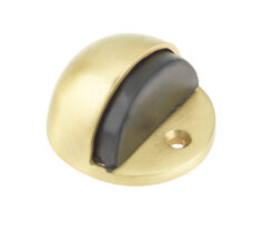Jedo Oval Floor Mounted Door Stop 46x26mm Satin Brass