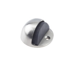 Jedo Oval Floor Mounted Door Stop 46x26mm Satin Nickel