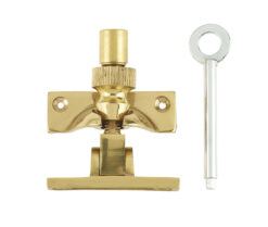 Jedo Lockable Brighton Fasteners 58mm Polished Brass