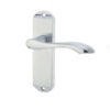 Broadway Suite Door Handle on Latchplate Satin Chrome