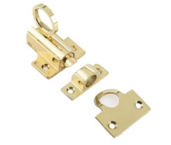 Jedo Fanlight Catch 45x45mm 63mm Polished Brass