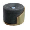 Jedo Shielded Floor Mounted Door Stop 40x30mm Polished Brass