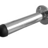 Jedo Cylinder Wall Mounted Door Stop on Rose 65mm Polished Chrome