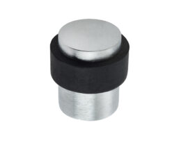 Jedo Cylinder Floor Mounted Door Stop 36x28mm Satin Chrome