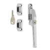 Jedo Modern Lockable Casement Fasteners 124mm Polished Chrome