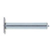 Jedo Concealed Door Closer with Rectangular Plate 140mm Satin Chrome