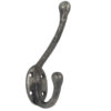 Antique Hat & Coat Hooks 125mm Pewter