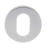 Oval Profile Escutcheon Satin Anodised Aluminium