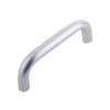 Aluminium 19mm D Shape Pull Handle Bolt Through Fixing F2 Finish 150x19mm Satin Anodised Aluminium