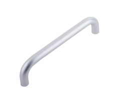 Aluminium 19mm D Shape Pull Handle Bolt Through Fixing F2 Finish 225x19mm Satin Anodised Aluminium