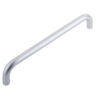 Aluminium 19mm D Shape Pull Handle Bolt Through Fixing F2 Finish 305x19mm Satin Anodised Aluminium