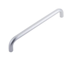 Aluminium 19mm D Shape Pull Handle Bolt Through Fixing F2 Finish 305x19mm Satin Anodised Aluminium