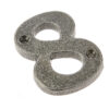 Valley Forge Door Numerals Pewter No. 8