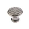 Hammered Cupboard Knobs 20mm Pewter
