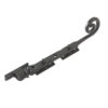 Valley Forge Curly Tail Casement Stays 203x15x6mm Black