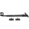 Valley Forge Curly Tail Casement Stays 245x15x6mm Black