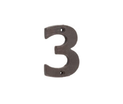 Valley Forge Door Numerals Beeswax No. 3