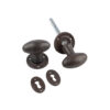 Oval Mortice Door Knob Beeswax